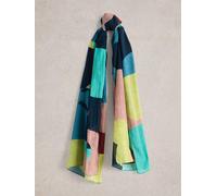 White Stuff Patchwork Floral Scarf in BLUE MLT Art. WS442880 356409 442880-BLUE MLT-ONE SIZE 5063390470339 White Stuff