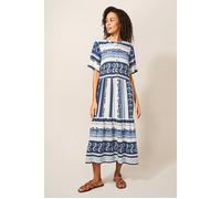 White Stuff Pip Midi Dress Blue Multi Größe: 10 | Midikleider Outlet | Damen | Blau
