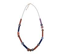 White Stuff Rectangular Bead Long Necklace Blue Multi Größe: OS | Halsketten Outlet | Damen | Blau