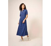 White Stuff Rua Embroidered Shirt Dress in BLUE MLT 352633 439523-BLUE_MLT-10-Small 5059514693241 White Stuff 10-S/M