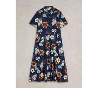 White Stuff Rua Jersey Shirt Dress in NAVY PR Art. WS441686 355755 441686-NAVY_PR-10/Small 5063390168793 White Stuff 10-S/M