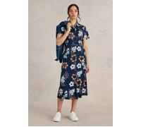 White Stuff Rua Jersey Shirt Dress Navy Print Größe: 12 REGULAR | Blusenkleider Outlet | Damen | Blau