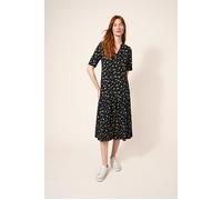White Stuff Sabina Jersey Dre Black Printed Größe: 24R | Midikleider Outlet | Damen | Schwarz