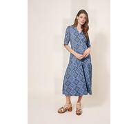 White Stuff Sabina Jersey Dre Blue Größe: 14R | Midikleider Outlet | Damen | Blau