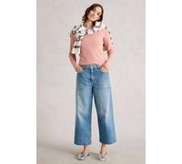 White Stuff Sadie Long Sleeve Rib Tee Dusty Pink Größe: 16 | Longsleeves Outlet | Damen | Rosa