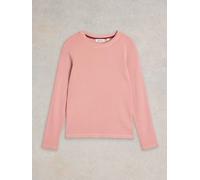 White Stuff SADIE LONG SLEEVE RIB TEE in DUS PINK Art. WS441856 355858 441856-DUS_PINK-10/Small 5063390098021 White Stuff 10-S/M