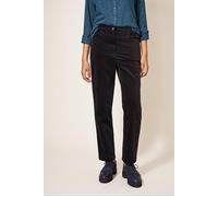 White Stuff Savannah Velvet Trouser Pure Black Größe: 12R | Straight Jeans Outlet | Damen | Schwarz