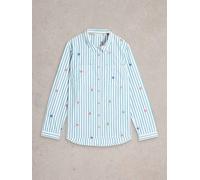 White Stuff Sophie Embroidered Shirt in GREEN MLT Art. WS441486 355643 441486-GREEN_MLT-10/Small 5063390138550 White Stuff 10-S/M