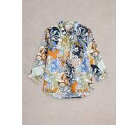 White Stuff Sophie Organic Cotton Shirt 444302 in ORANGE_MLT, Size 10 360525 444302-ORANGE_MLT-10 5063390707565 White Stuff 10