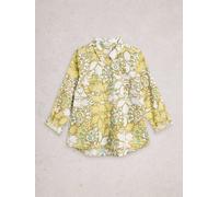 White Stuff Sophie Organic Cotton Shirt 444302 in YELLOW_MLT, Size 10 360528 444302-YELLOW_MLT-10 5063390707664 White Stuff 10