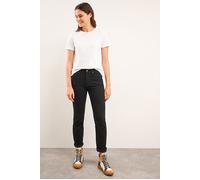 White Stuff Straight Jeans Pure Black Größe: 8 LONG | Slim Jeans Outlet | Damen | Schwarz