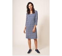 White Stuff Tallie Eco Vero Jersey Dress Navy Multi Größe: 24 | Midikleider Outlet | Damen | Blau