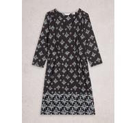 White Stuff Tallie Jersey Dress 444343 in BLK_MLT, Size 10 360605 444343-BLK_MLT-10 5063390719599 White Stuff 10