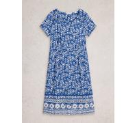 White Stuff Tallie Jersey Dress 444423 in BLUE_PR, Size 10 360652 444423-BLUE_PR-10 5063390726931 White Stuff 10