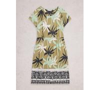 White Stuff Tallie Jersey Dress 444423 in GREEN_MLT, Size 10 360653 444423-GREEN_MLT-10 5063390727136 White Stuff 10
