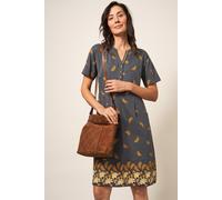 White Stuff Tammy Cotton Jersey Dress Grey Multi Größe: 24 | Midikleider Outlet | Damen | Grau