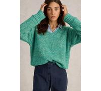White Stuff Tammy Textured V Neck Bright Green Größe: 14 | Strickpullover Outlet | Damen | Grün