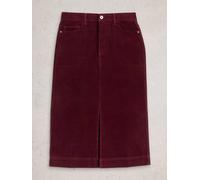 White Stuff Tia Cord Midi Skirt 444231 in DK_PLUM, Size 10 360229 444231-DK_PLUM-10 5063390684262 White Stuff 10