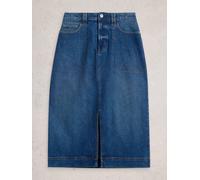 White Stuff Tia Denim Midi Skirt 444150 in MID_DENIM, Size 10 360469 444150-MID_DENIM-10 5063390683661 White Stuff 10
