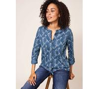 White Stuff TIA TIE HEM JERSEY SHIRT 350446 437364-BLUE_PR 5059514481732 White Stuff 10-S/M