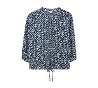 White Stuff Tia Tie Hem Jersey Shirt Navy Print Größe: 10 | Business hemden Outlet | Damen | Blau