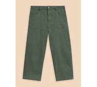 White Stuff Tia Wide Leg Crop Jean 353104 440997-MID_GREEN-10 5059514971479 White Stuff 10-S/M