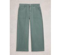 White Stuff Tia Wide Leg Crop Jean 444152 in MID_BLUE, Size 10 360472 444152-MID_BLUE-10 5063390700245 White Stuff 10