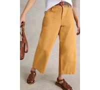 White Stuff Tia Wide Leg Crop Jean Mid Yellow Größe: 24R | Ausgestellte Hosen Outlet | Damen | Gelb