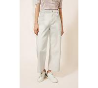 White Stuff Tia Wide Leg Cropped Jean Light Natural Größe: 24R | Straight Jeans Outlet | Damen