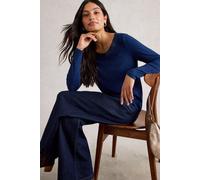 White Stuff WEAVER LS SPARKLE TEE 444668 in DARK_NAVY, Size 10 361728 444668-DARK_NAVY-10 5063390876711 White Stuff 10