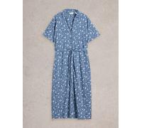 White Stuff Womens Annie Jersey Shirt Dress in BLUE_PR Art WS443502 358415 443502-BLUE_PR-10 5063390621939 White Stuff 10
