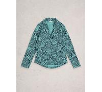 White Stuff Womens ANNIE JERSEY SHIRT in TEAL PR, Art Nr WS445365 362189 445365-TEAL_PR-10 5063390951586 White Stuff 10