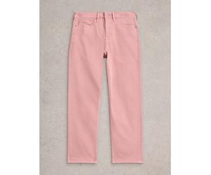 White Stuff Womens Blake Straight Crop Jean in MID_PINK Art WS443788 358623 443788-MID_PINK-10 5063390640473 White Stuff 10