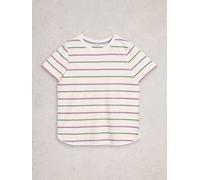 White Stuff Womens CLARA STRIPE SHORT SLEEVE TEE in IVORY MLT, Art Nr WS445360 362186 445360-IVORY_MLT-10 5063390952880 White Stuff 10