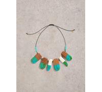 White Stuff Womens Dipped Wooden Necklace in BROWN_MLT Art WS443596 358441 443596-BROWN_MLT-ONE_SIZE 5063390651493 White Stuff ONE_SIZE