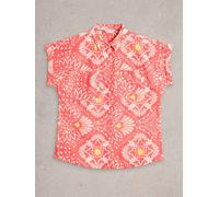 White Stuff Womens Ellie Organic Cotton Shirt in PINK_PR Art WS443450 358749 443450-PINK_PR-10 5063390616119 White Stuff 10