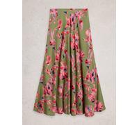 White Stuff Womens Hope Bias Cut Maxi Skirt in GREEN MLT, Art Nr WS445137 362275 445137-GREEN_MLT-10 5063390969406 White Stuff 10