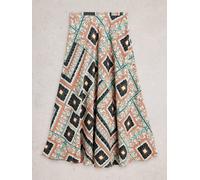 White Stuff Womens Hope Linen Blend Maxi Skirt in ORANGE MLT, Art Nr WS445122 362279 445122-ORANGE_MLT-10 5063390934206 White Stuff 10