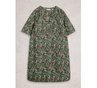 White Stuff Womens June Linen Dress in GREEN PR, Art Nr WS445266 362049 445266-GREEN_PR-10 5063390934404 White Stuff 10