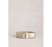 White Stuff Womens Leather Weave Belt in MIXED MET, Art Nr WS445104 361945 445104-MIXED_MET-SM 5063390915274 White Stuff SM