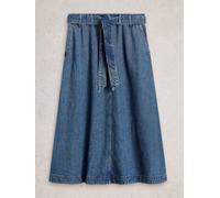 White Stuff Womens Lexi Denim Midi Skirt in MID DENIM, Art Nr WS445093 362272 445093-MID_DENIM-10 5063390933407 White Stuff 10
