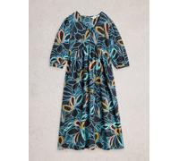 White Stuff Womens Lucy Midi Dress in BLK MLT, Art Nr WS445271 362073 445271-BLK_MLT-10 5063390963008 White Stuff 10