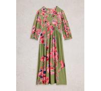 White Stuff Womens Lucy Midi Dress in GREEN MLT, Art Nr WS445271 362040 445271-GREEN_MLT-10 5063390968706 White Stuff 10