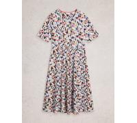 White Stuff Womens Madeline Jersey Dress in BLUE MLT, Art Nr WS445586 362075 445586-BLUE_MLT-10 5063390998024 White Stuff 10