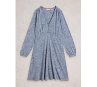White Stuff Womens Meg Jersey Dress in BLUE MLT, Art Nr WS445237 362076 445237-BLUE_MLT-10 5063390999663 White Stuff 10