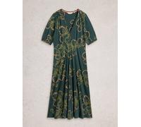 White Stuff Womens Megan Jersey Dress in GREEN MLT, Art Nr WS445235 362077 445235-GREEN_MLT-10 5063390936378 White Stuff 10