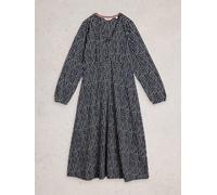 White Stuff Womens Megan Jersey Dress in NAVY MULTI, Art Nr WS445190 362070 445190-NAVY_MULTI-10 5063390926874 White Stuff 10