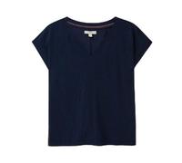 White Stuff Women's Nelly Notch Neck Kurzarm T-Shirt - Casual Wear - Dark Navy - Größe 42