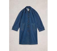 White Stuff Womens Oakleigh Denim Coat in MID DENIM, Art Nr WS445096 362254 445096-MID_DENIM-10 5063390985758 White Stuff 10
