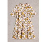 White Stuff Womens Otto Linen Blend Dress in YELLOW_PR Art WS443539 358787 443539-YELLOW_PR-10 5063390623834 White Stuff 10